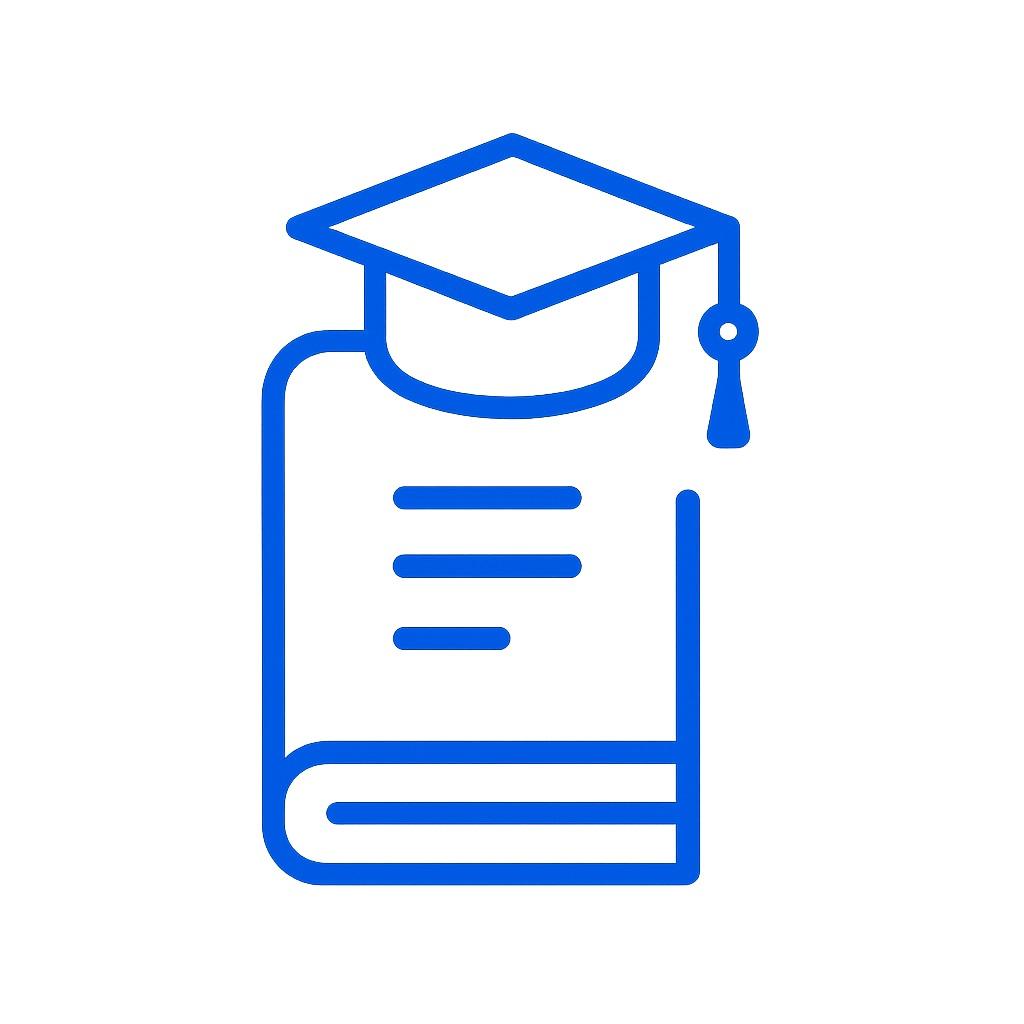Icon representing academic assignment assistance.