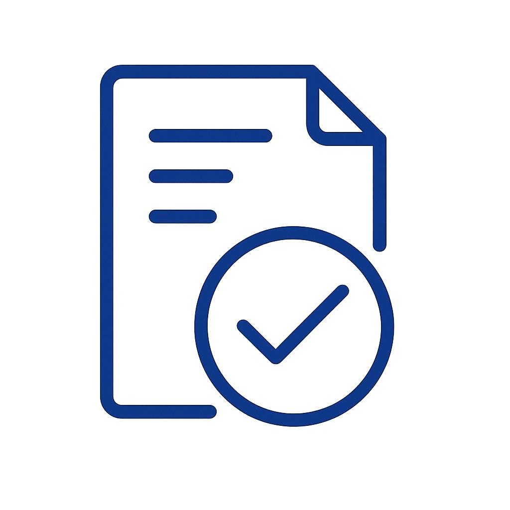 Icon representing avoiding mistakes on applications.