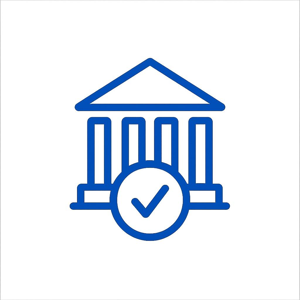 Icon for ensuring data protection compliance.