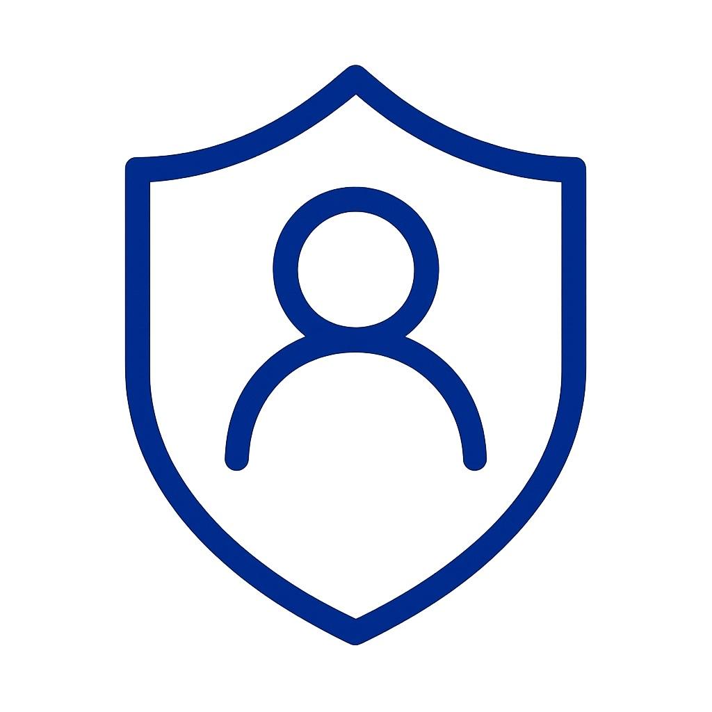 Icon for confidential and secure data handling.