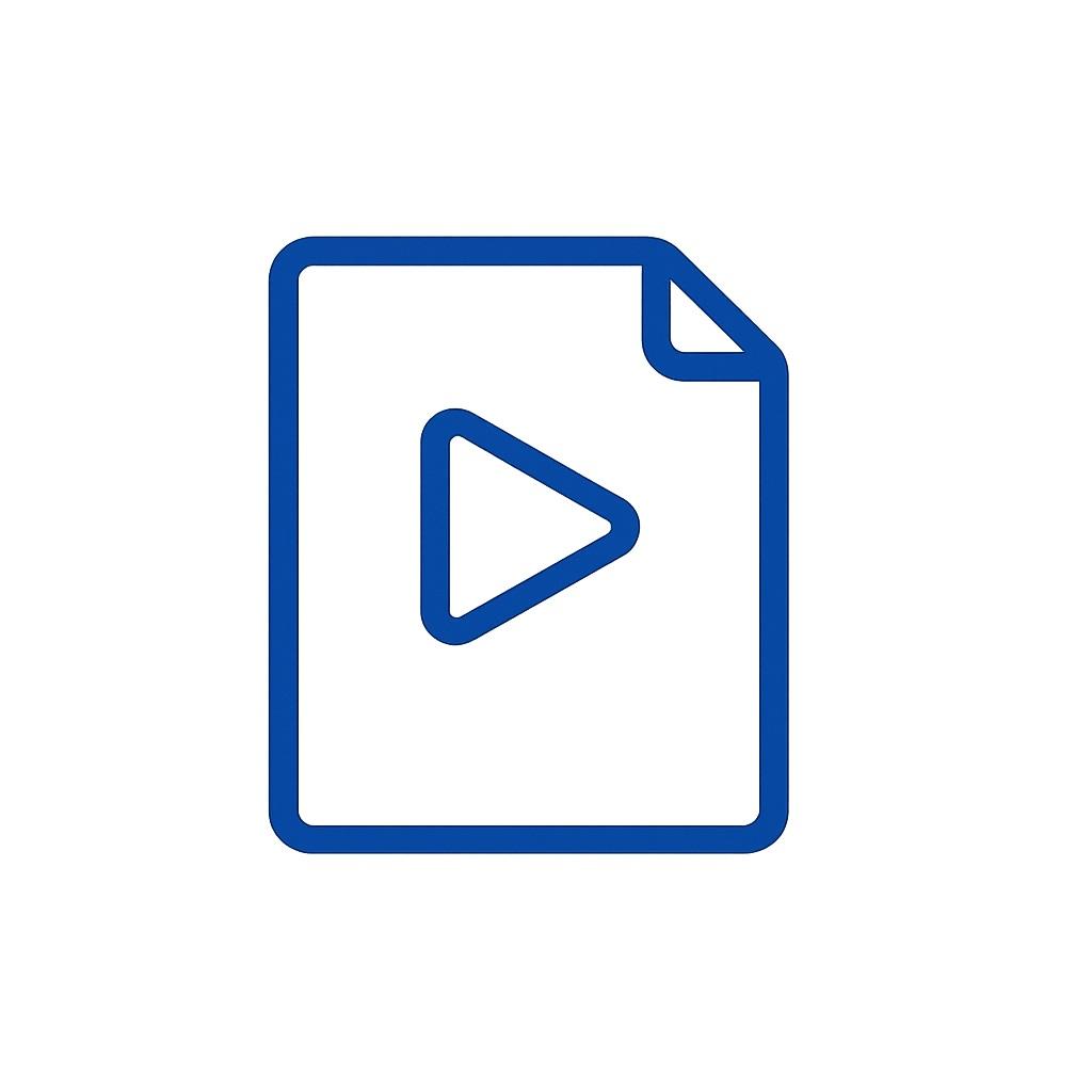 Icon for providing clear evidence with CCTV footage.