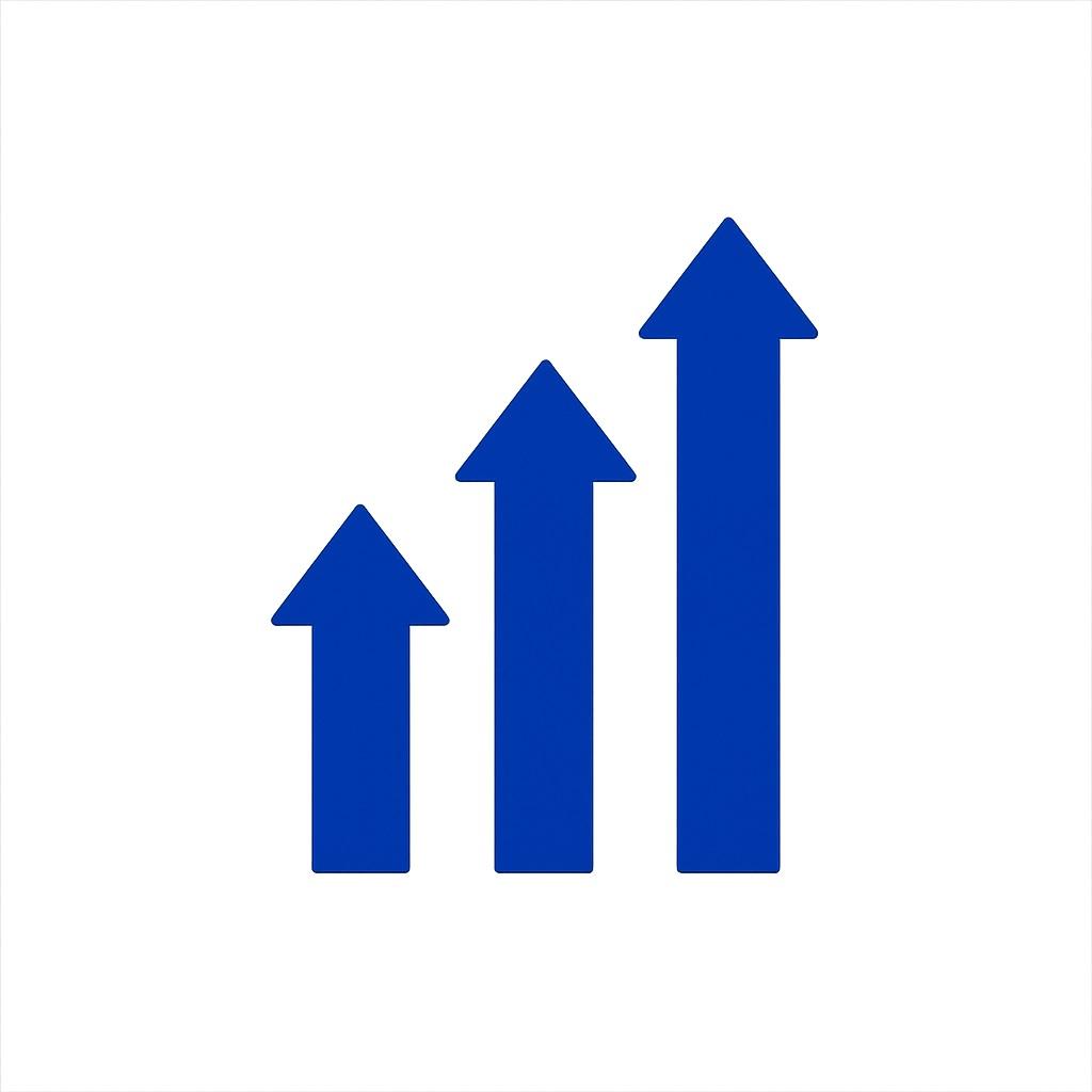 Icon representing increased efficiency with LavaDans IT support.