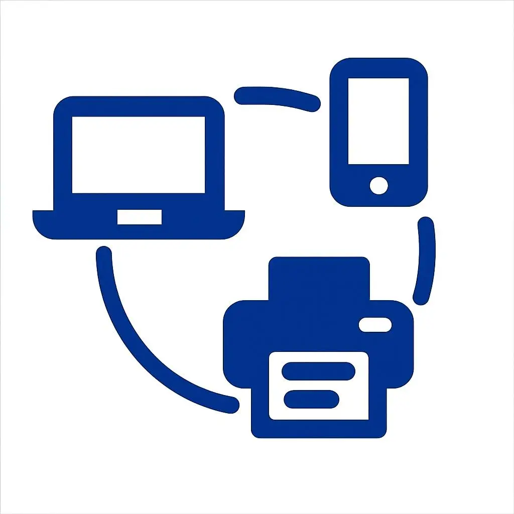 Icon representing seamless connectivity provided by LavaDans network solutions.