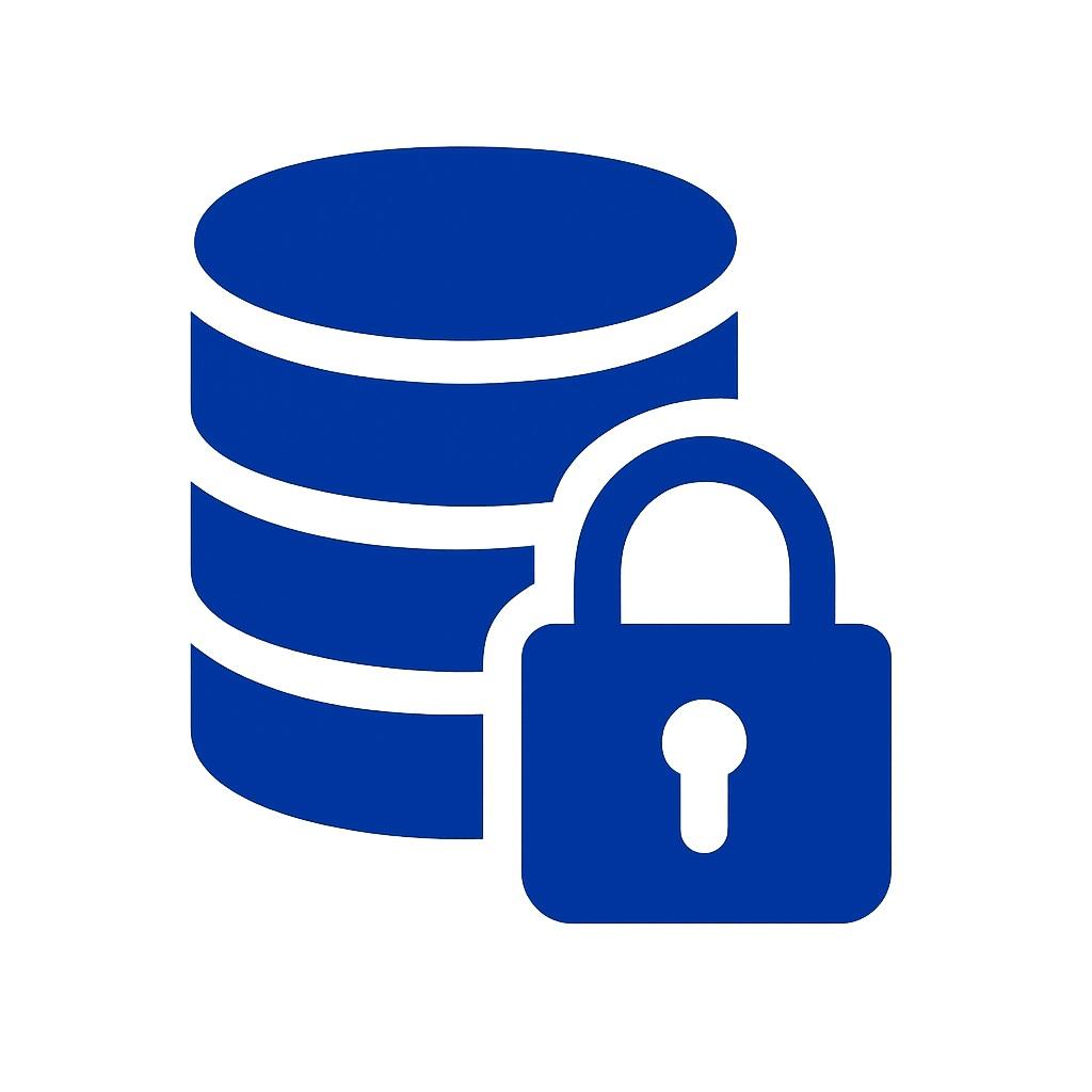 Icon representing data security from LavaDans Technology Solutions.