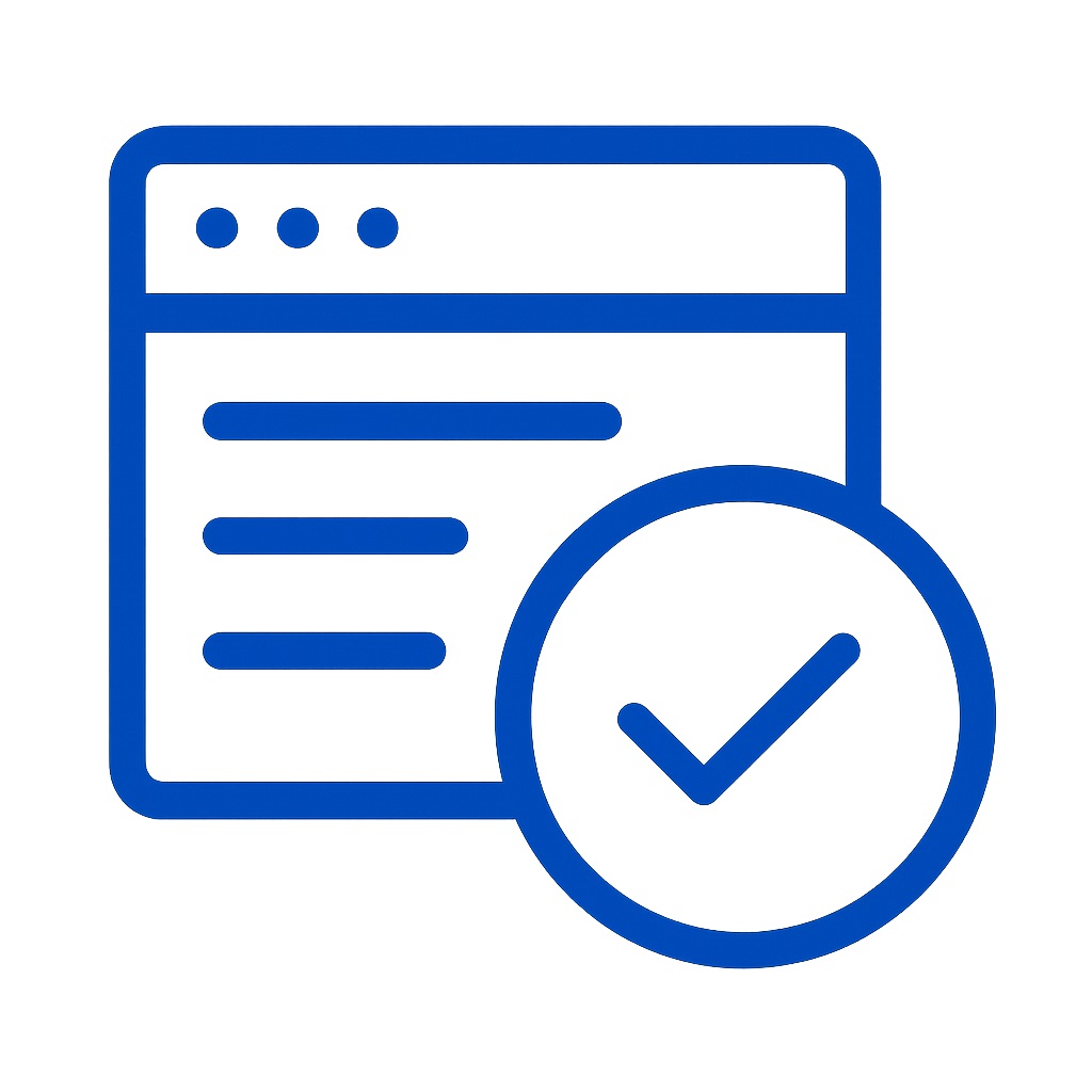 Icon for on-page SEO optimization.