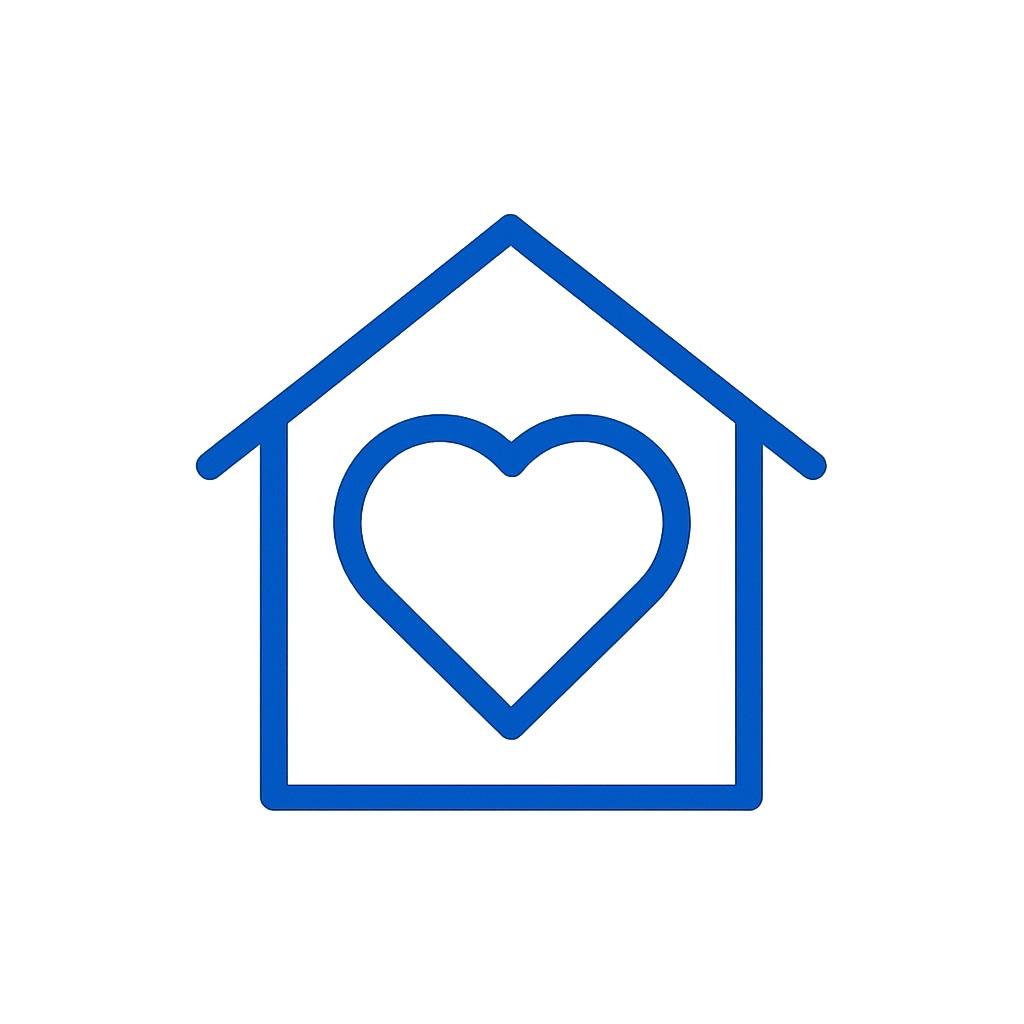 Icon for peace of mind with a home security system.