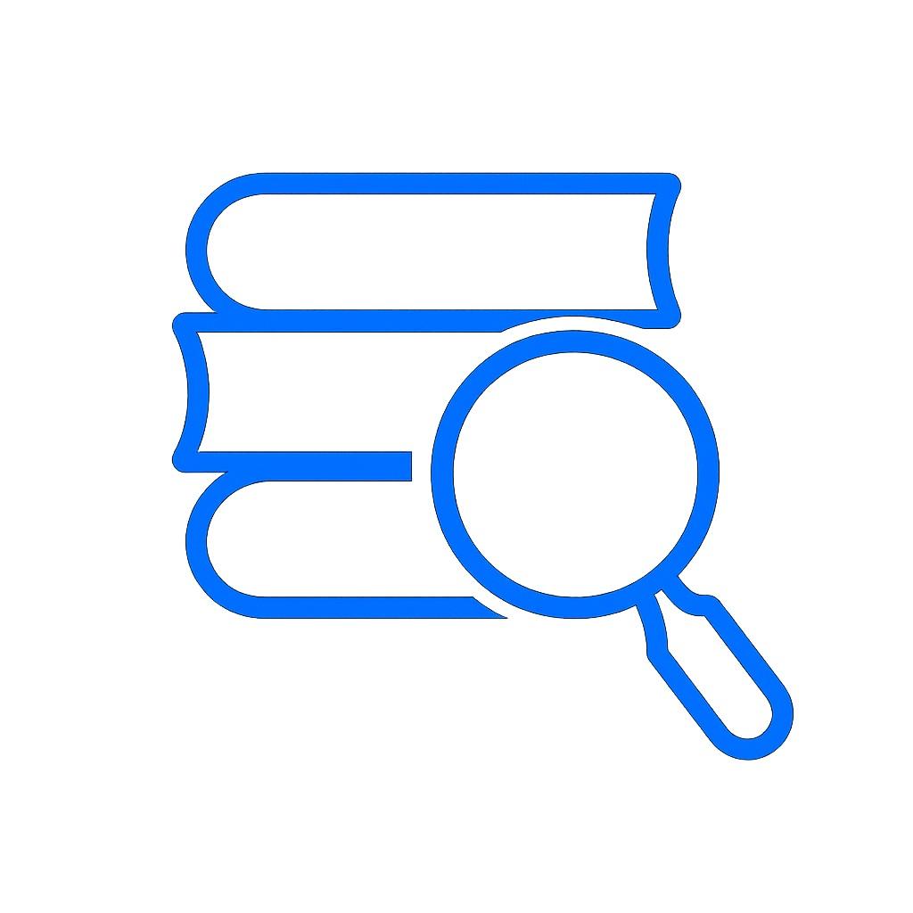 Icon for academic research support.