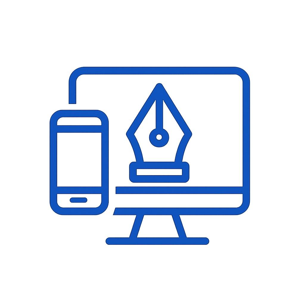 Icon for mobile-ready and responsive websites.